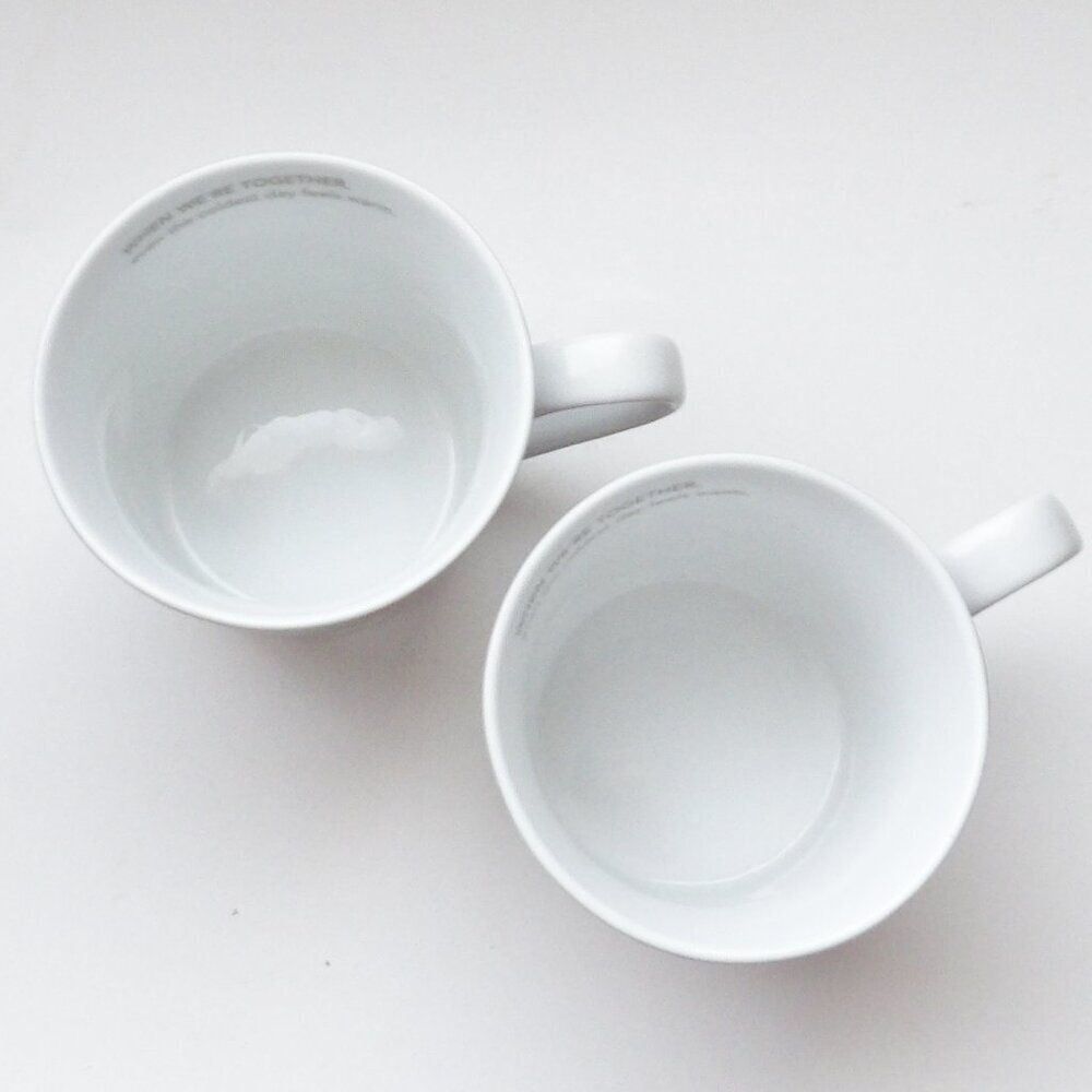 Set Bundle of 2 Starbucks 2011 Holiday Snowman Coffee Mugs Cups Large Size 16 oz - Picture 5 of 13